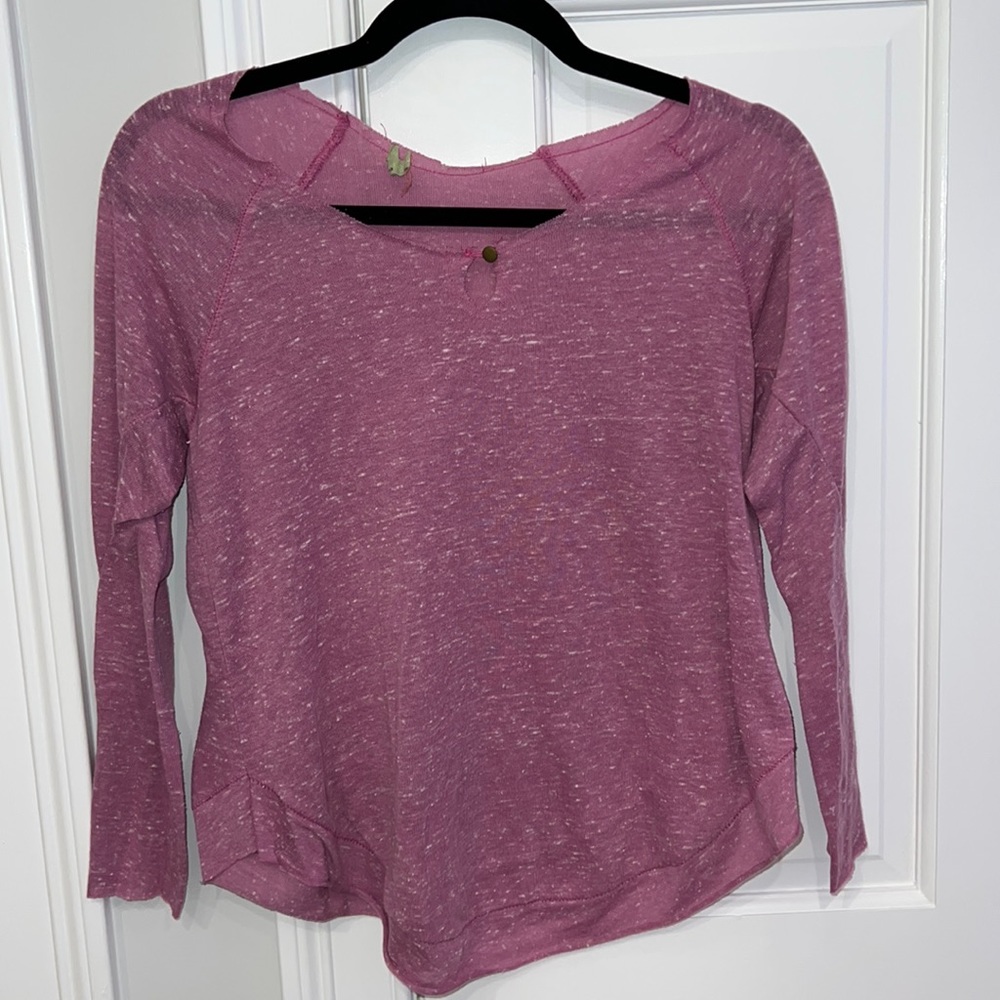 Purple long sleeve shirt